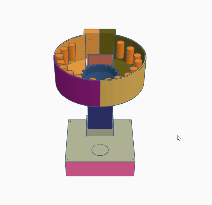 OpenSCAD render of the HaloBar enclosure design