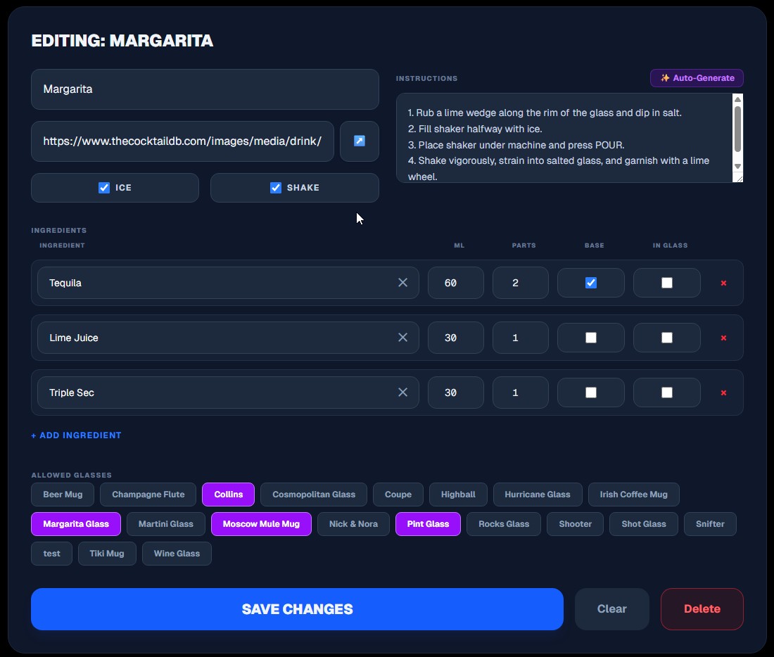 MyHaloBar app interface